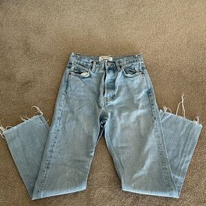 REFORMATION CYNTHIA HIGH RISE JEANS IN TAHOE